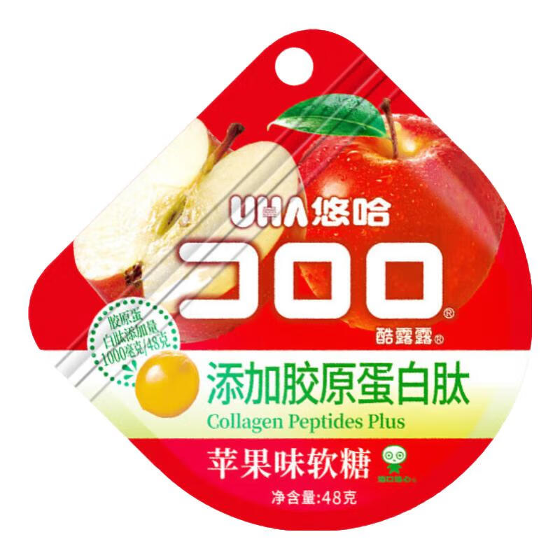 Delicious UHA Kororo Apple Flavor Gummy Candy 48g