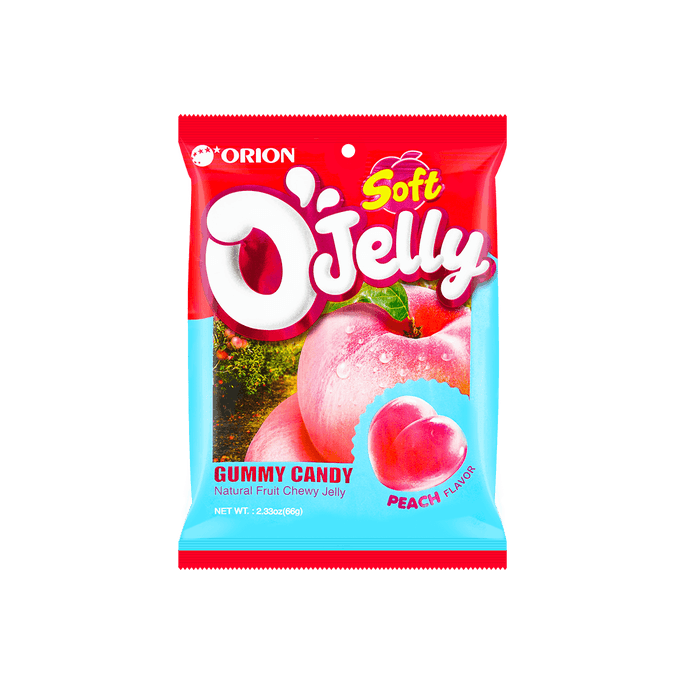 ORION O'Jelly Peach  Jelly Gummy Candy, 2.33oz | Snacksgift